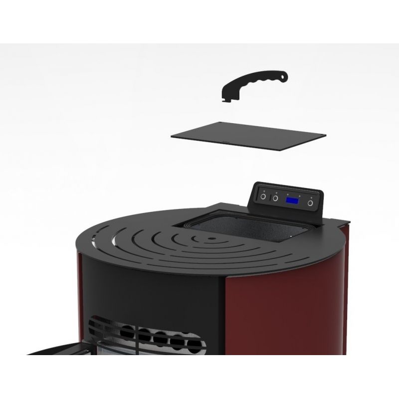 Poêle à granulés rond étanche R9 – 8,7 kW